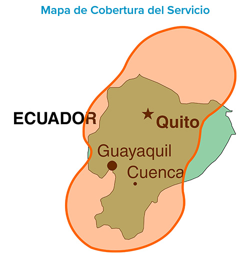 mapa de coverta del servicio